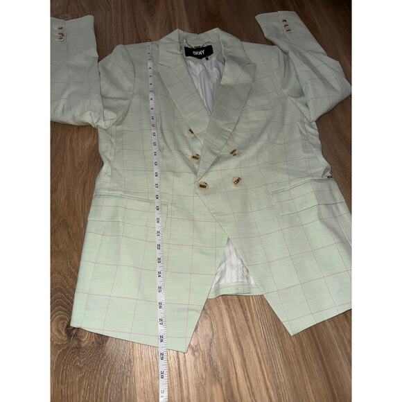 DKNY Women’s double breasted blazer in mint green - size 14 - Picture 6 of 11
